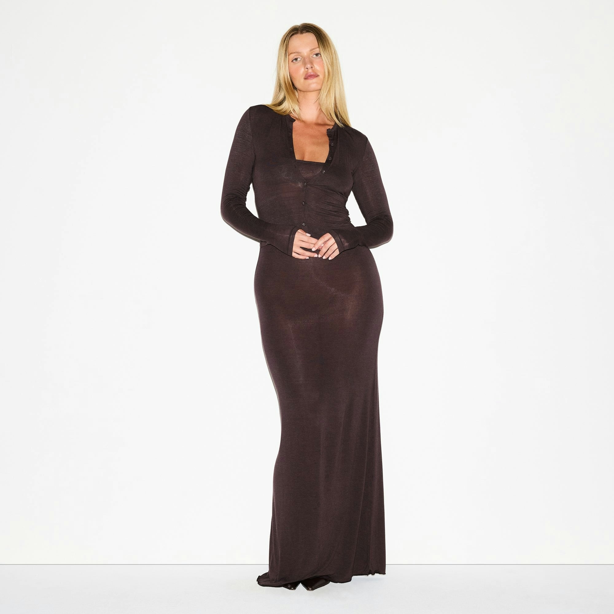 SHEER MODAL CARDIGAN
