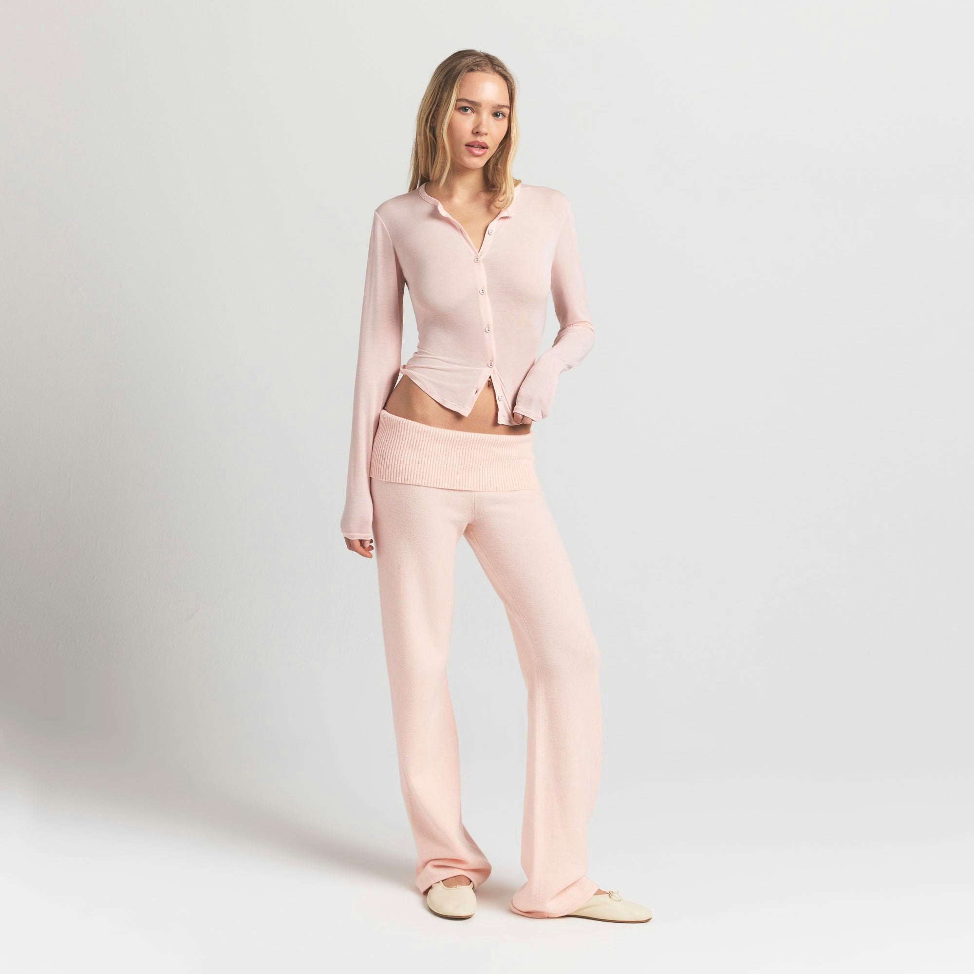 Skims Sheer Modal Cardigan Primrose