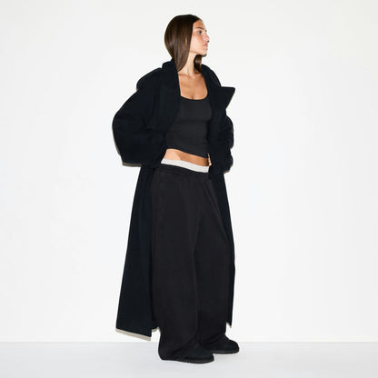 BOYFRIEND FLEECE OVERSIZED TRENCH COAT