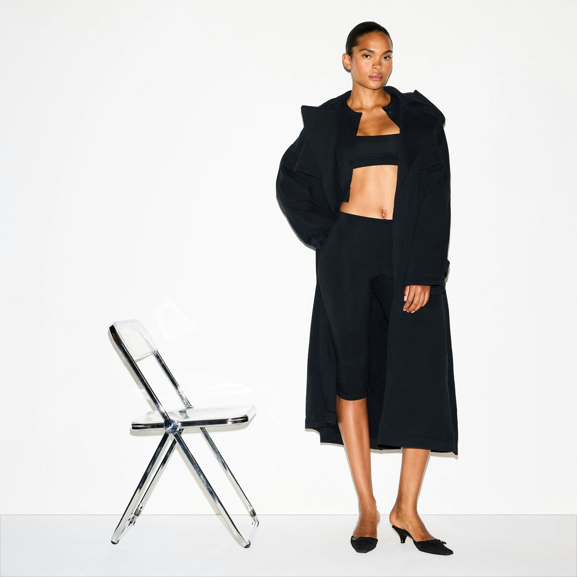 BOYFRIEND FLEECE OVERSIZED TRENCH COAT