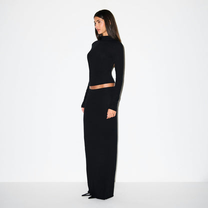 Skims Featherweight Cashmere Turtleneck Onyx