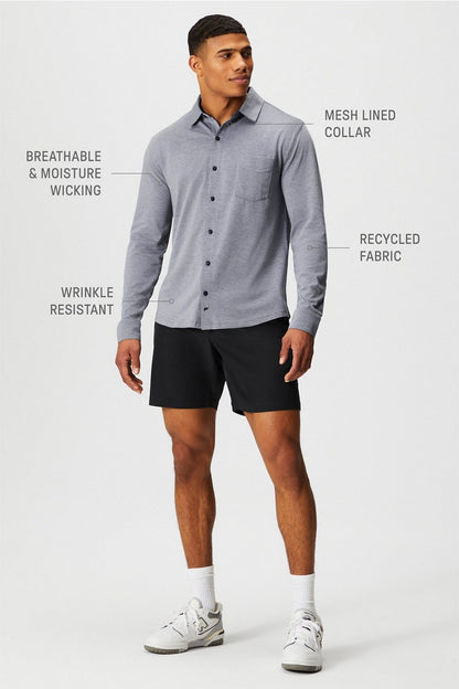 Fabletics The Dash Long Sleeve Button Up