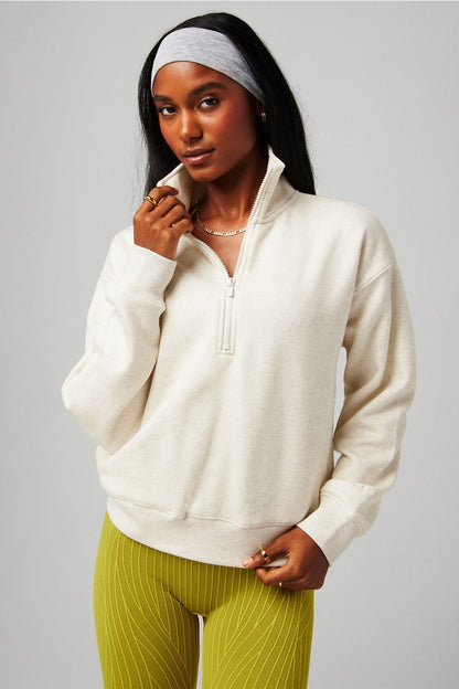 Fabletics Cozy Fleece Half Zip Sweatshirt