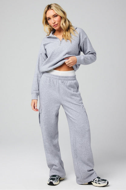 Fabletics Cozy Fleece Half Zip Sweatshirt