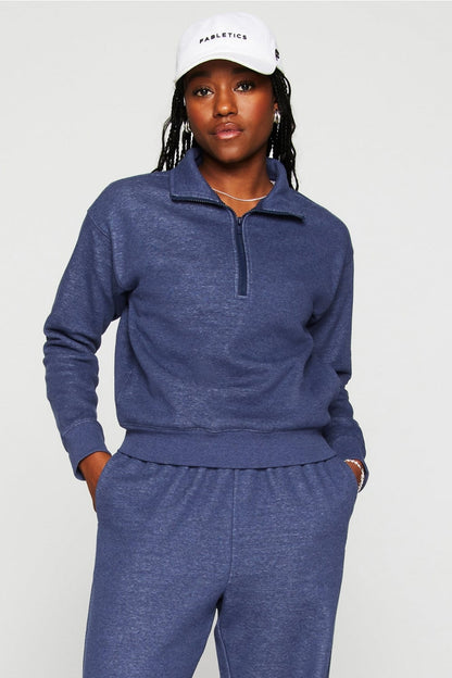 Fabletics Cozy Fleece Half Zip Sweatshirt