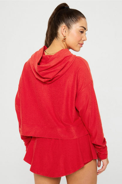 Fabletics Cloud Jersey Cropped Hoodie