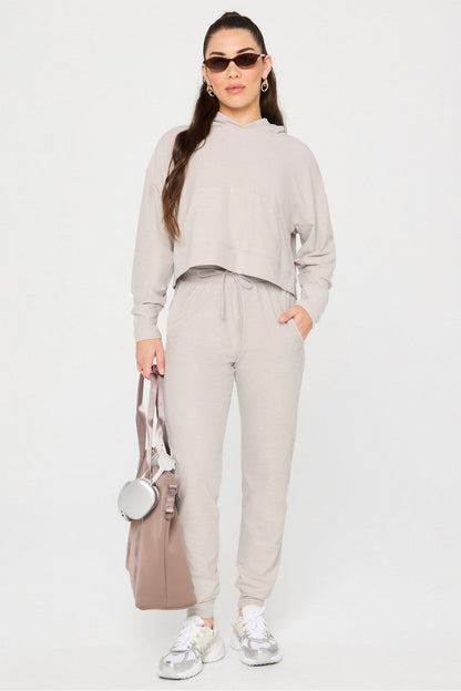 Fabletics Cloud Jersey Cropped Hoodie