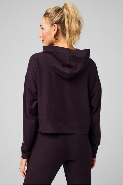 Fabletics Cloud Jersey Cropped Hoodie