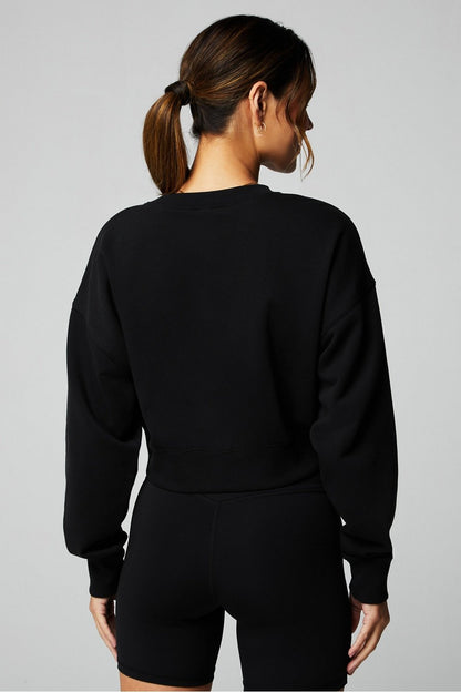 Fabletics Year Round Terry Cropped Sweatshirt