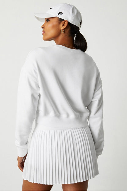 Fabletics Year Round Terry Cropped Sweatshirt
