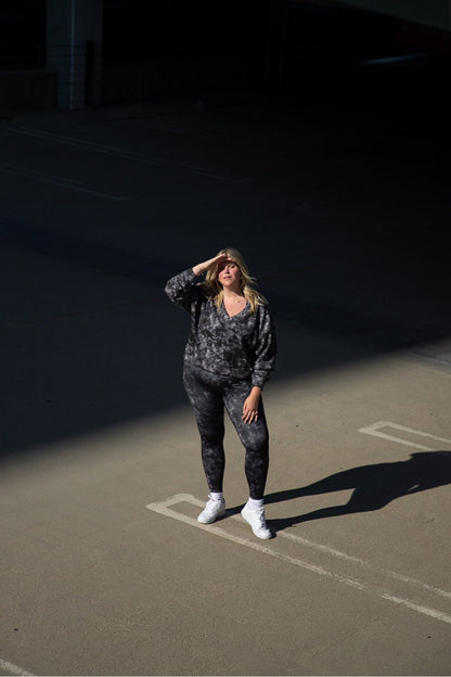 Fabletics Cozy Fleece V-Neck Sweatshirt