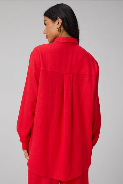 Fabletics Lifestyle Linen Button-Up Shirt