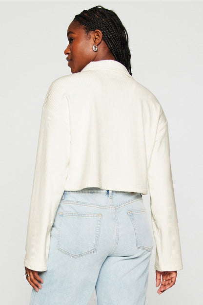 Fabletics Plush Rib Half Zip Sweatshirt