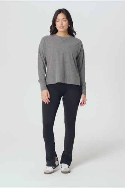 Fabletics Cloud Jersey Boxy Long-Sleeve Top