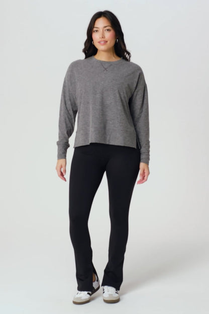 Fabletics Cloud Jersey Boxy Long-Sleeve Top