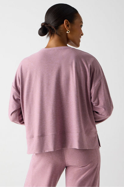 Fabletics Cloud Jersey Boxy Long-Sleeve Top