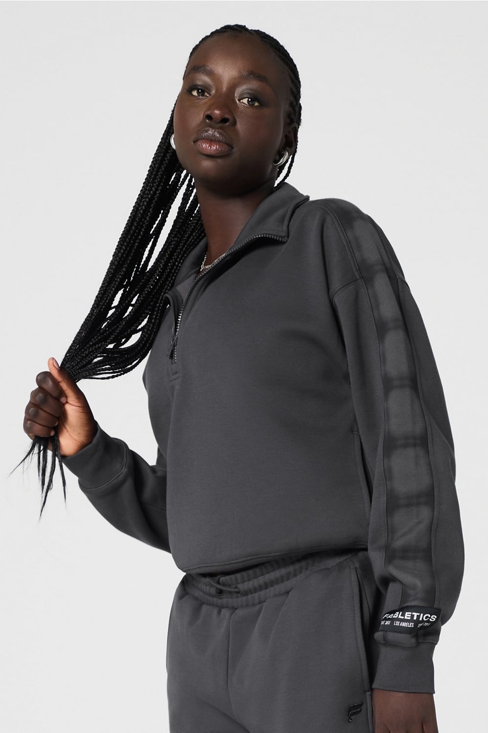 Fabletics Cozy Fleece Half Zip Sweatshirt