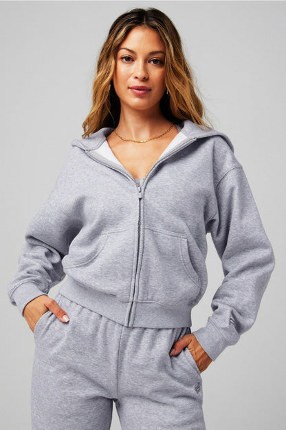 Fabletics Cozy Fleece Full Zip Hoodie