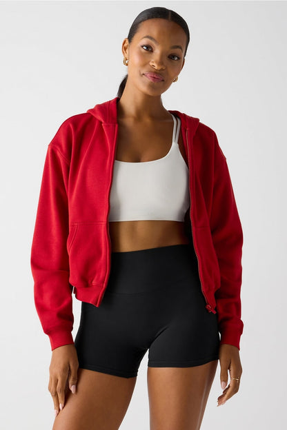 Fabletics Cozy Fleece Full Zip Hoodie