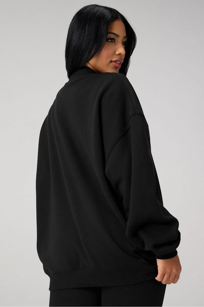 Fabletics Cozy Fleece Oversized Mock Neck Sweatshirt