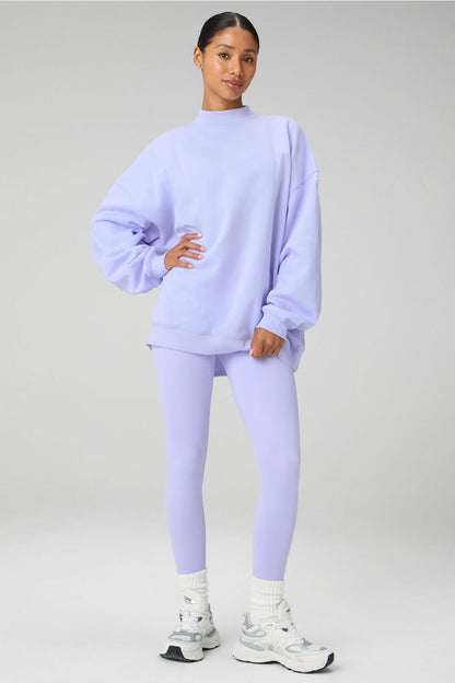 Fabletics Cozy Fleece Oversized Mock Neck Sweatshirt