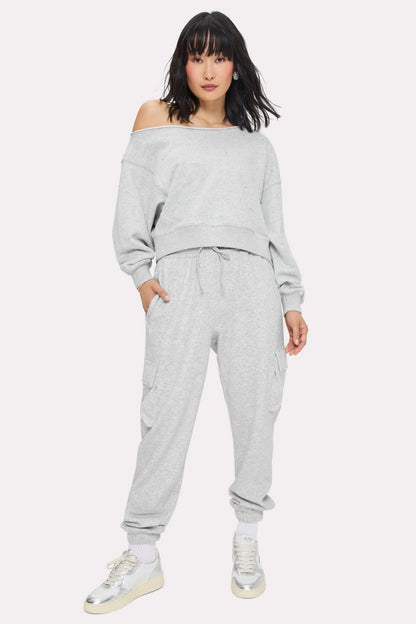 Fabletics Bling Thing Off-The-Shoulder Sweatshirt