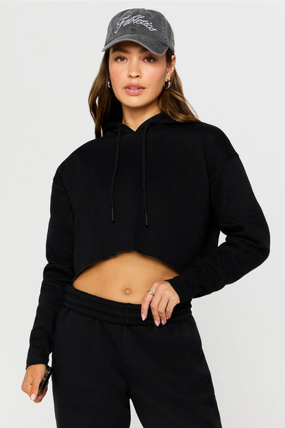Fabletics Cozy Fleece Everyday Cropped Hoodie