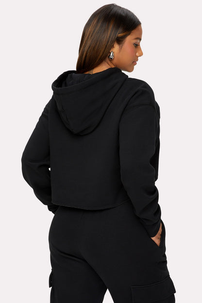Fabletics Cozy Fleece Starry Cropped Hoodie