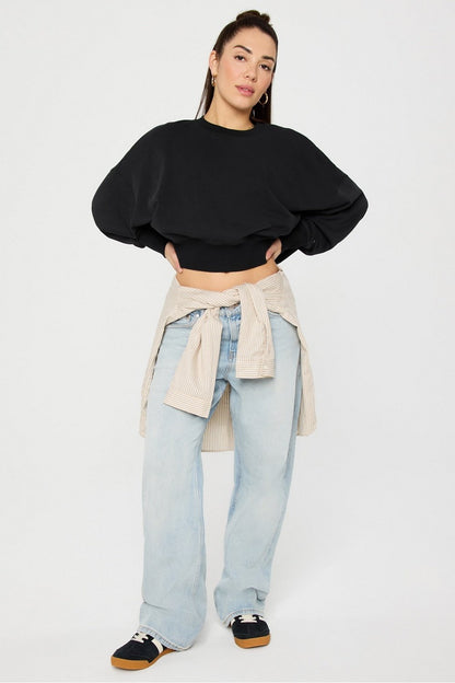 Fabletics Year Round Terry Crew Neck Sweatshirt