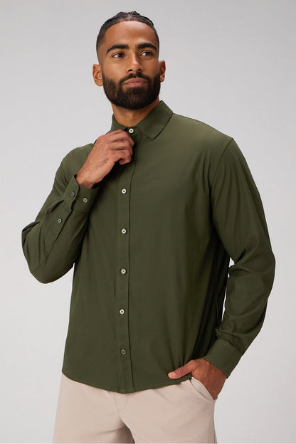 Fabletics The Don Long Sleeve Button Up (Classic Fit)