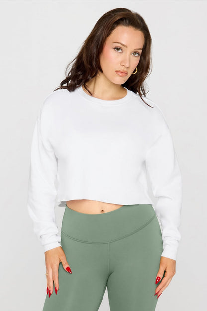 Fabletics Cozy Fleece Everyday Cropped Crew