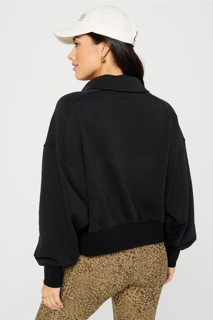 Fabletics Year Round Terry Snap Front Sweatshirt