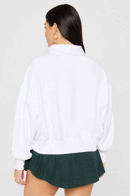 Fabletics Year Round Terry Snap Front Sweatshirt