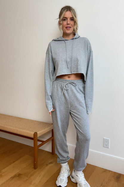 Fabletics Year Round Terry Cropped Hoodie