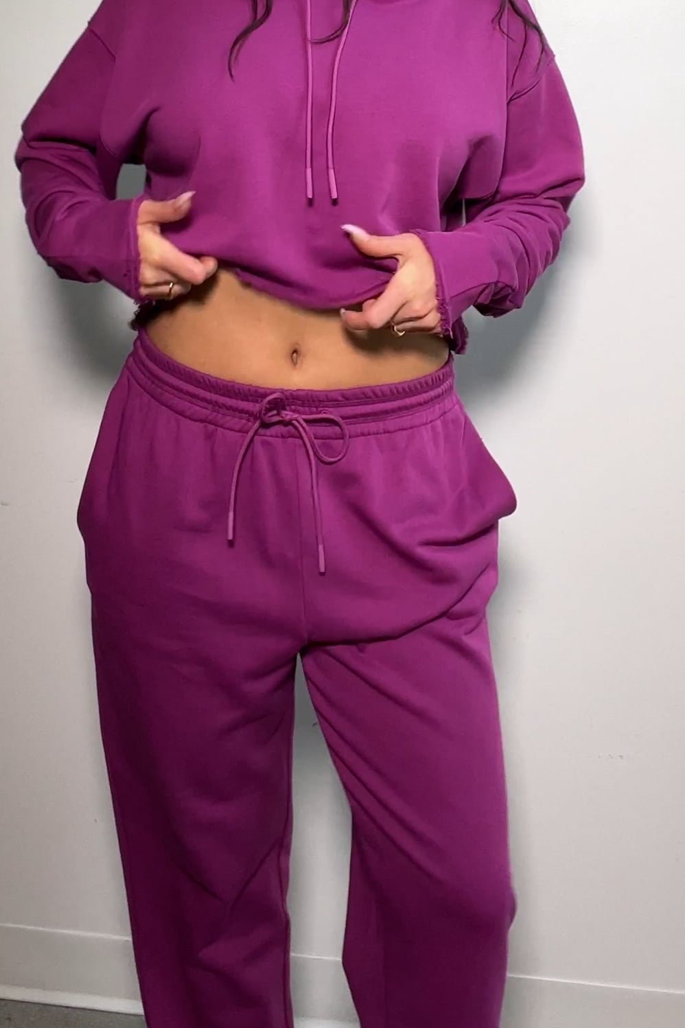 Fabletics Year Round Terry Cropped Hoodie