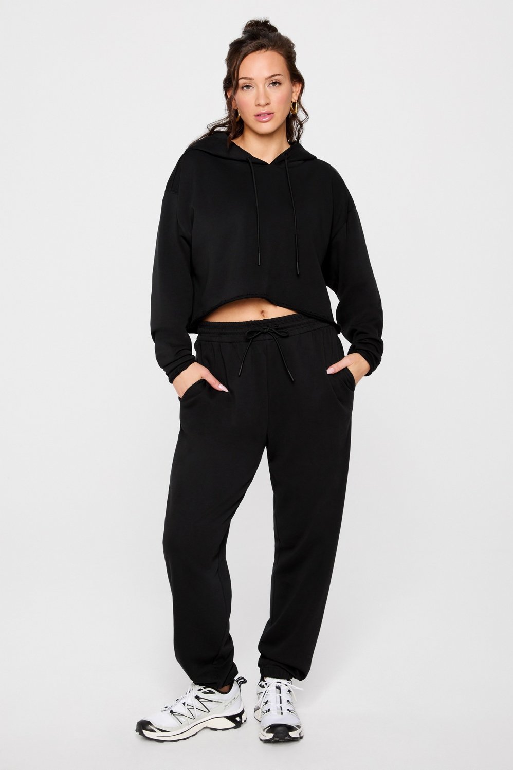 Fabletics Year Round Terry Cropped Hoodie