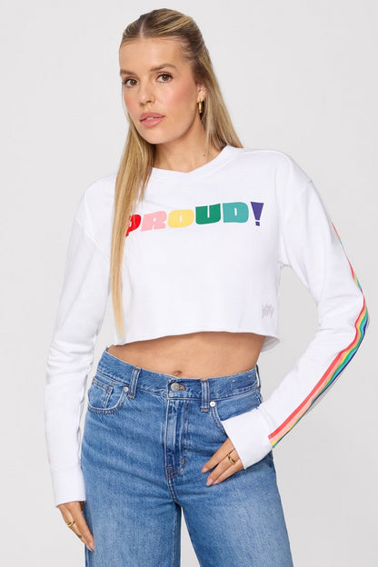 Fabletics Terry Cropped Sweatshirt