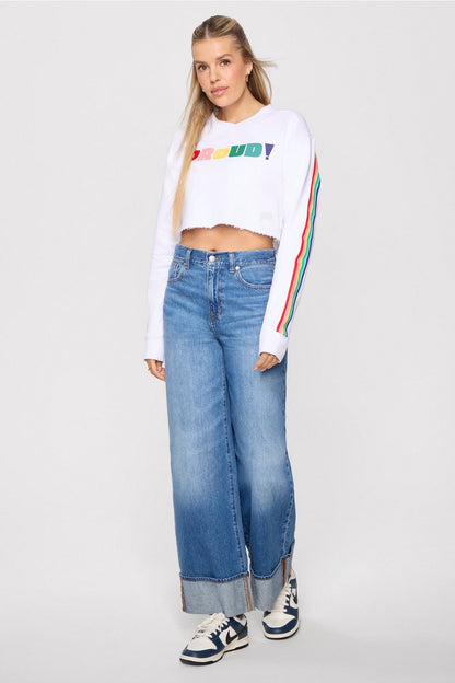 Fabletics Terry Cropped Sweatshirt
