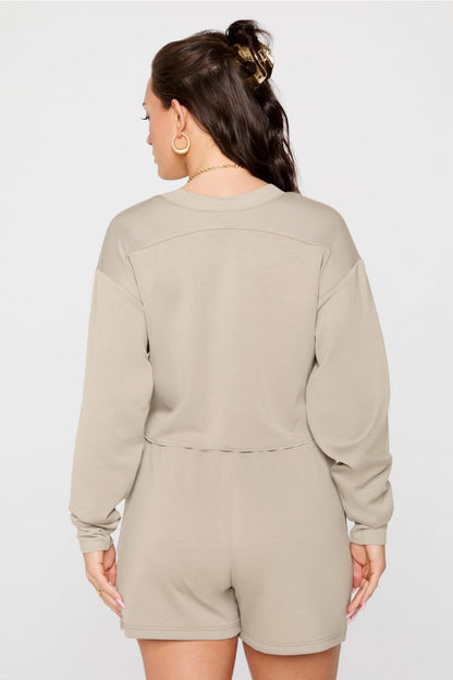 Fabletics So Sleek Modal Cropped Sweatshirt