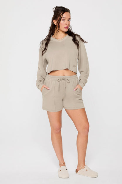 Fabletics So Sleek Modal Cropped Sweatshirt