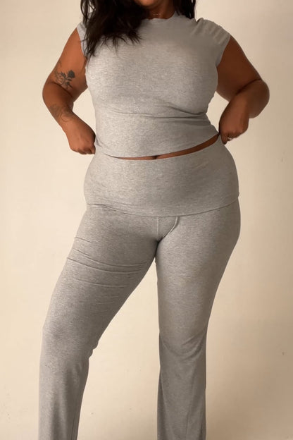 Fabletics Soft Rib Foldover Pant
