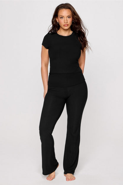 Fabletics Soft Rib Foldover Pant