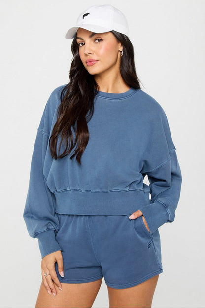 Fabletics Year Round Terry Crew Neck Sweatshirt