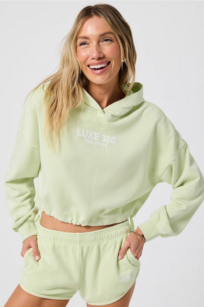 Fabletics Year Round Terry Luxe Cropped Hoodie