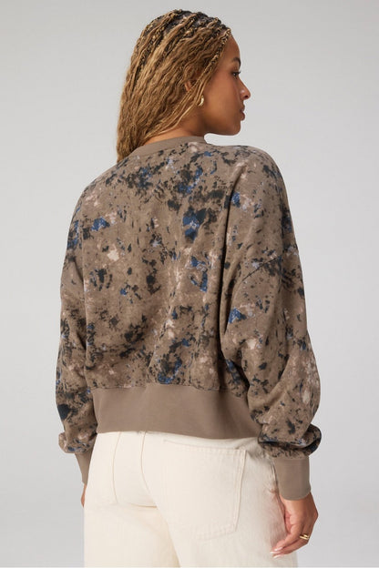 Fabletics Year Round Terry Crew Neck Sweatshirt