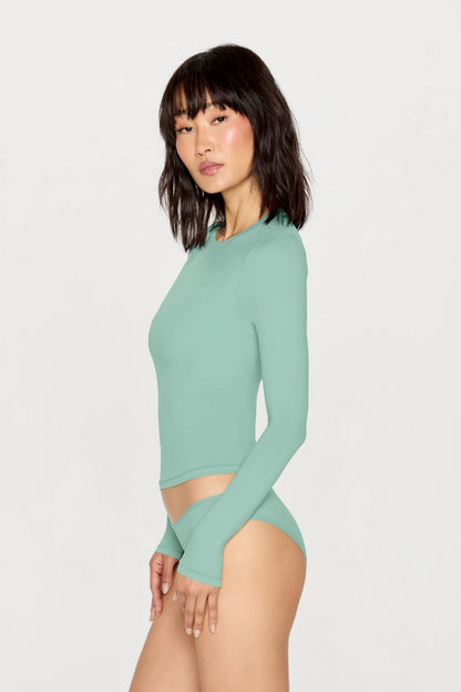 Fabletics Stretchy Fit Crew Long Sleeve Tee