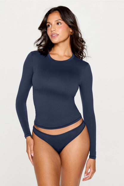 Fabletics Stretchy Fit Crew Long Sleeve Tee