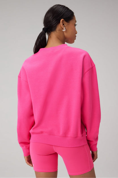 Fabletics Cozy Fleece Crew Neck Sweatshirt