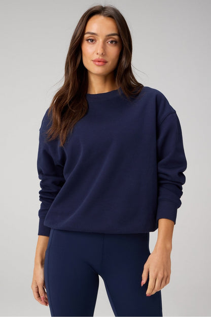 Fabletics Cozy Fleece Crew Neck Sweatshirt