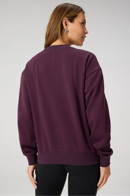 Fabletics Cozy Fleece Crew Neck Sweatshirt